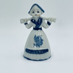 Figurka w kolorach kobaltu w stylu holenderskim.