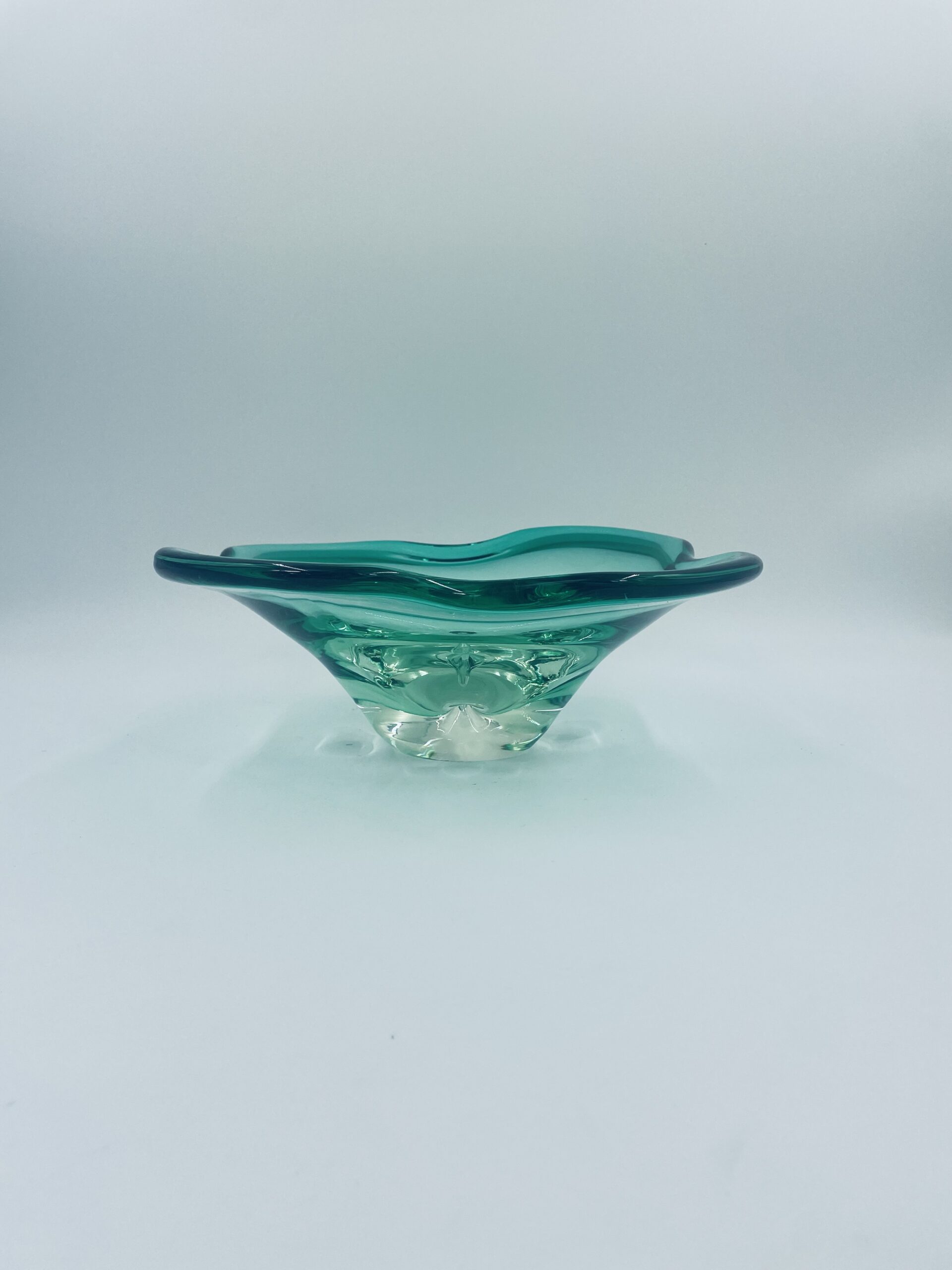 Misa, patera zielona ze szkła artystycznego - Image 2