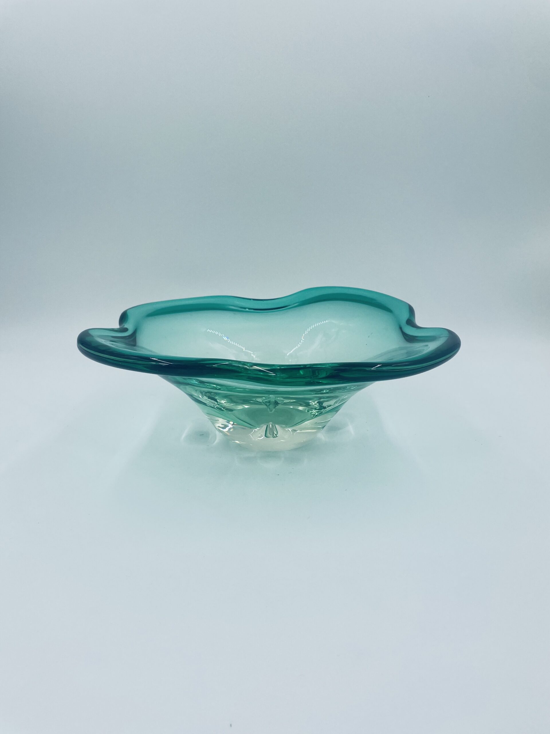 Misa, patera zielona ze szkła artystycznego - Image 3