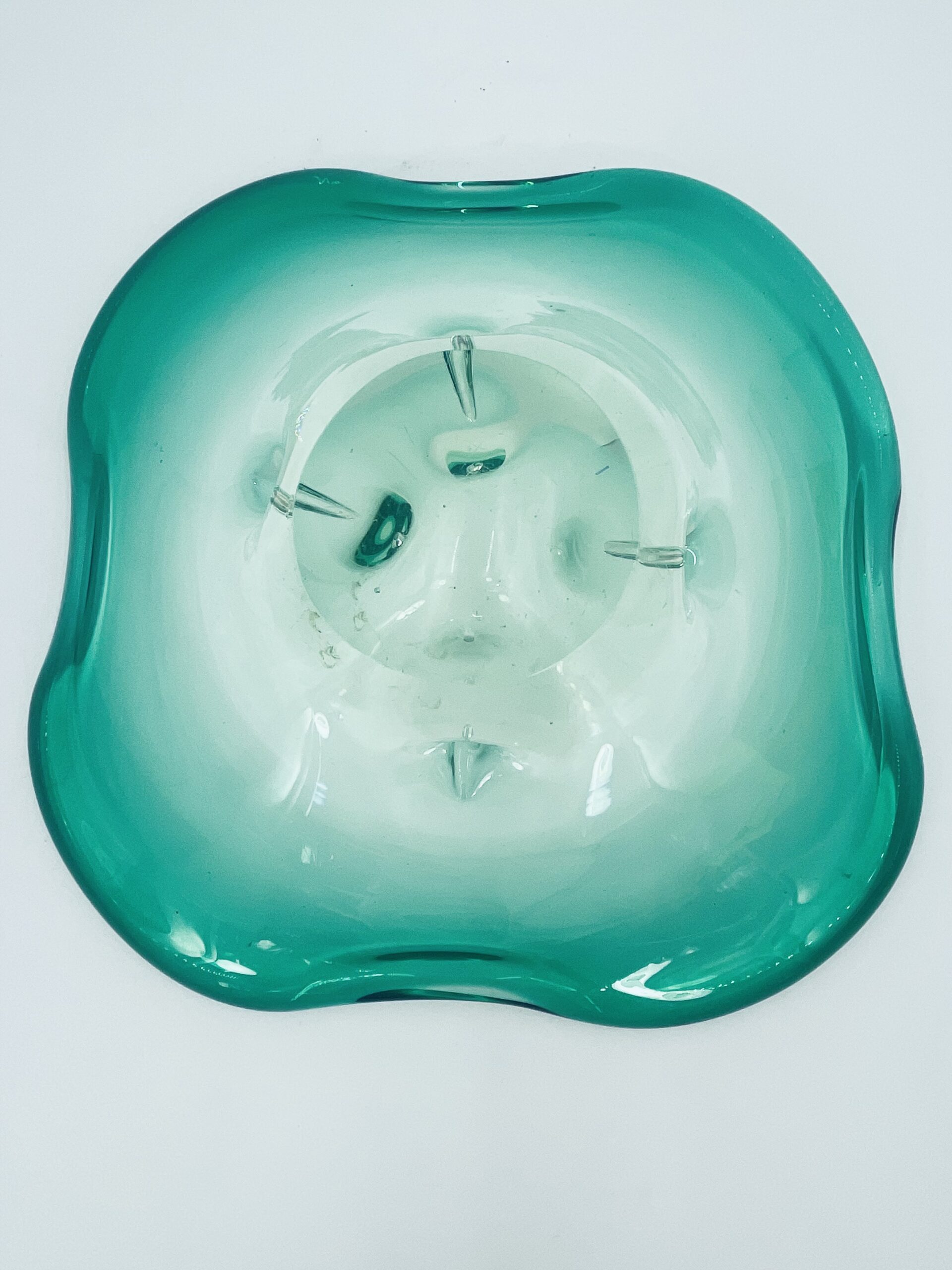 Misa, patera zielona ze szkła artystycznego - Image 9