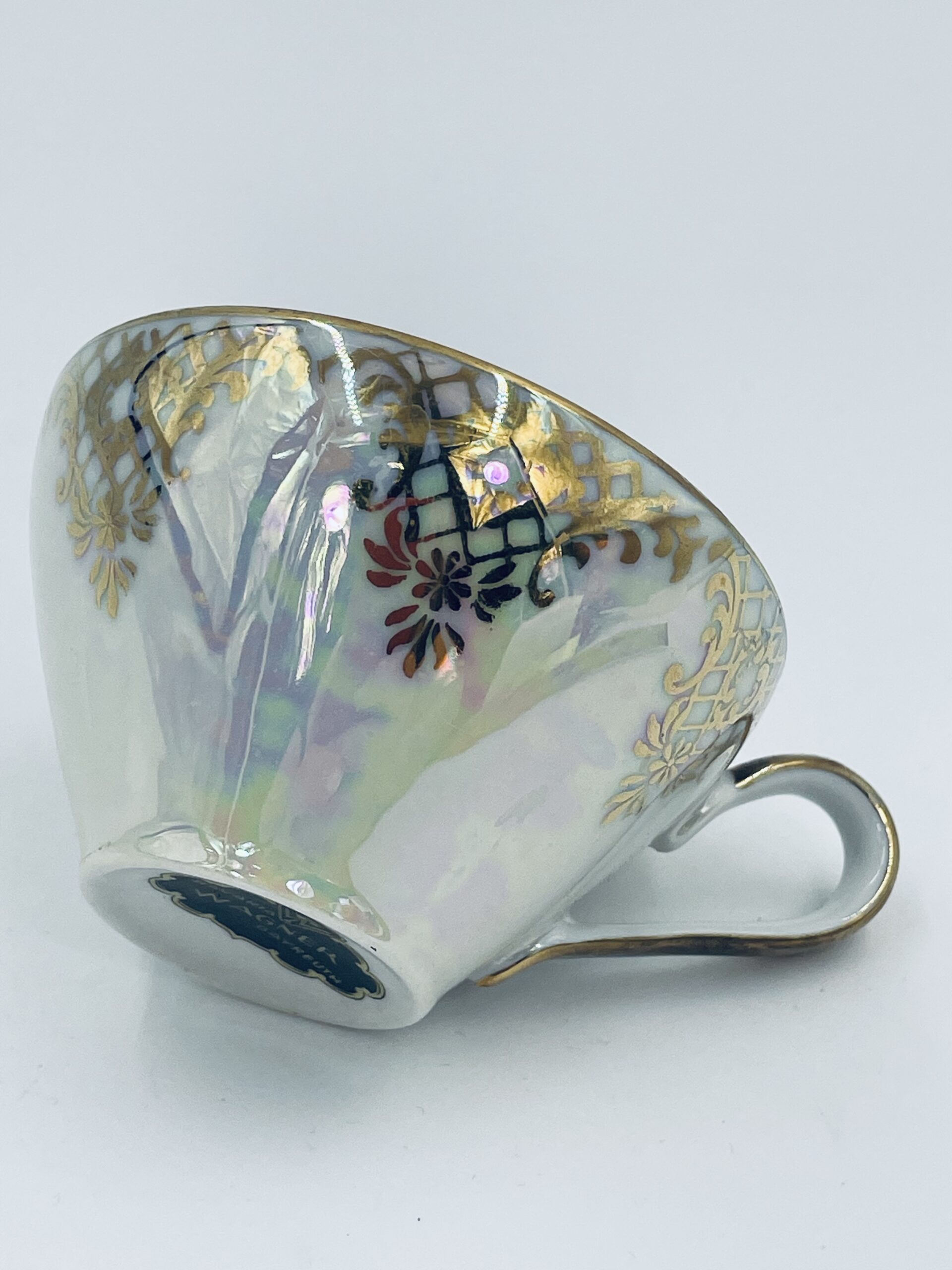 Perłowa filiżanka Clausthal - Zellerfald firmy Wagner Bayreuth - Image 8