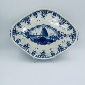 Plate, cobalt blue platter Delfts