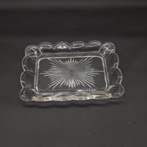 An old pre-war glass platter