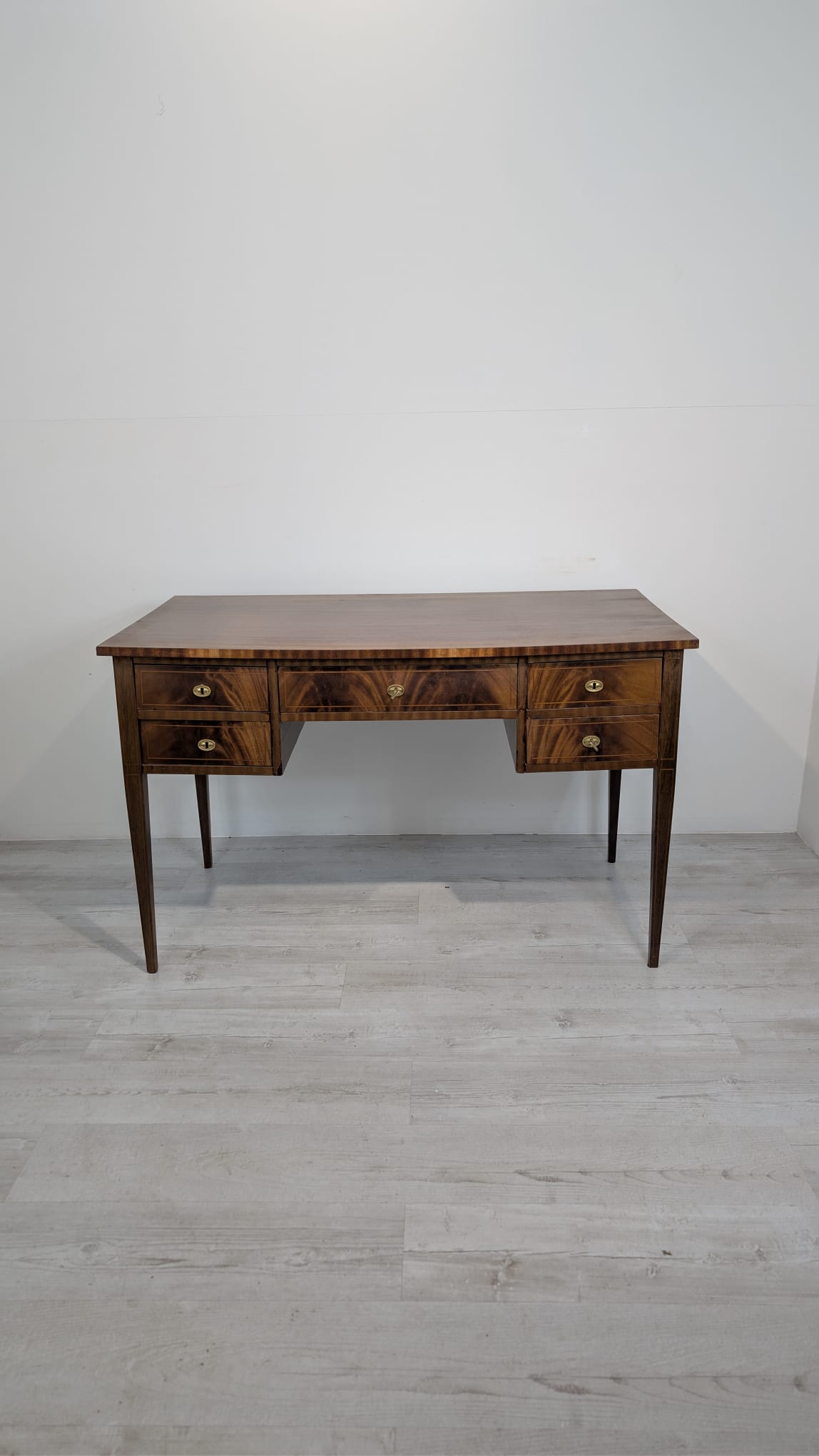 Stare biurko w stylu angielskim w mahoniu intarsjowane - Image 5