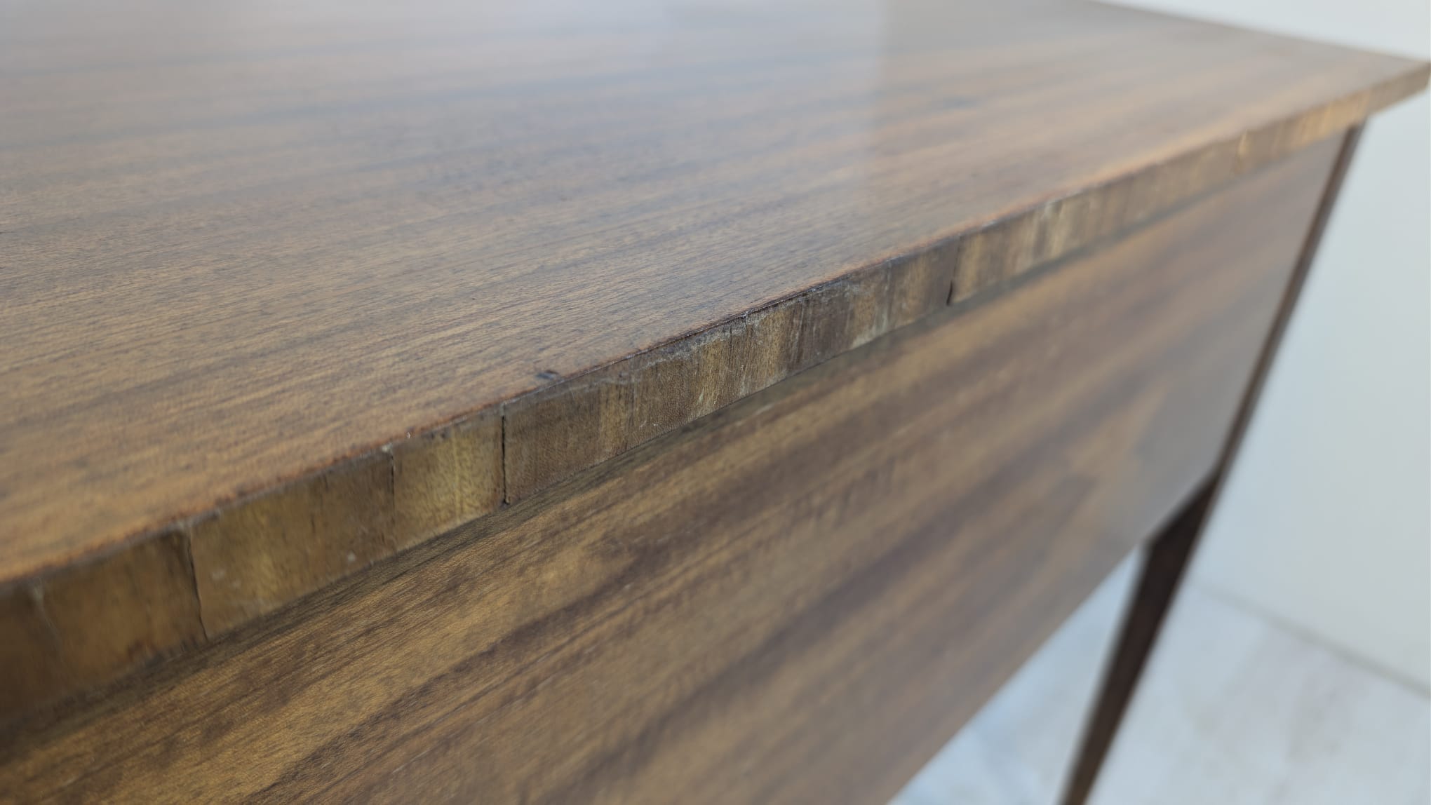 Stare biurko w stylu angielskim w mahoniu intarsjowane - Image 17