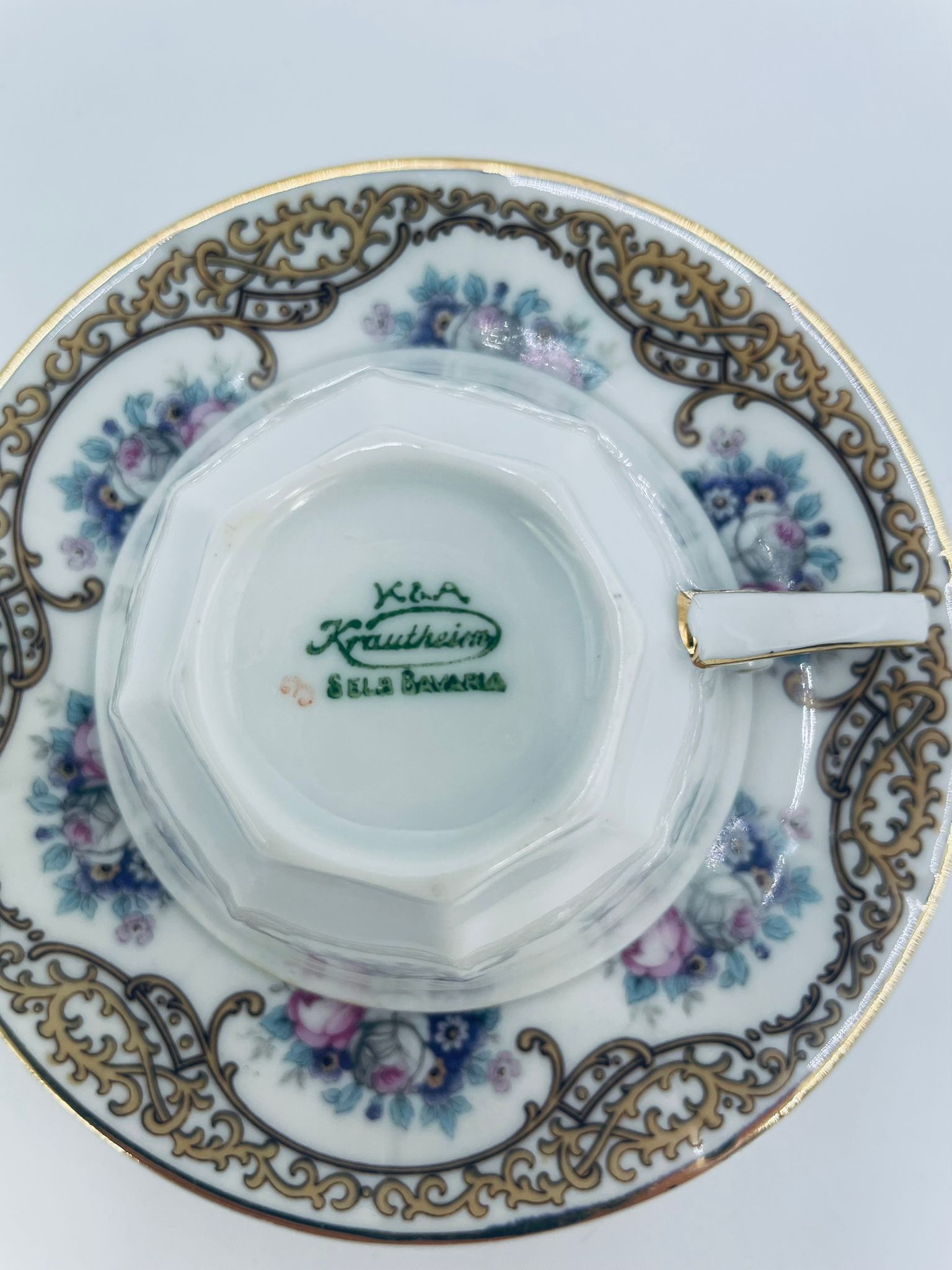 Zestaw śniadaniowy Filiżanka kolekcjonerska porcelanowa K&A Krautheim - obrazek 10
