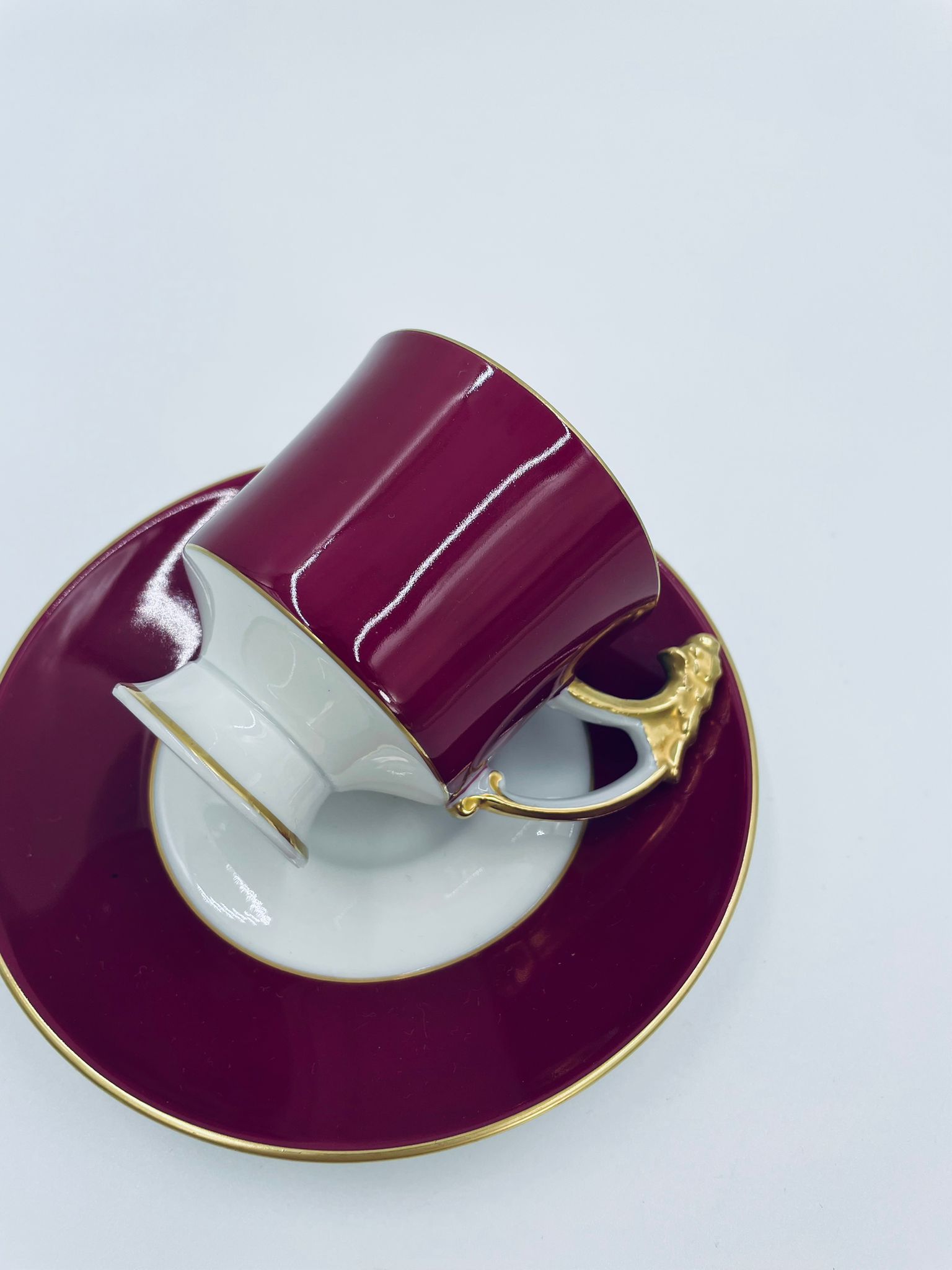 Zestaw śniadaniowy Filiżanka kolekcjonerska Royal Königl Tettau - Image 5