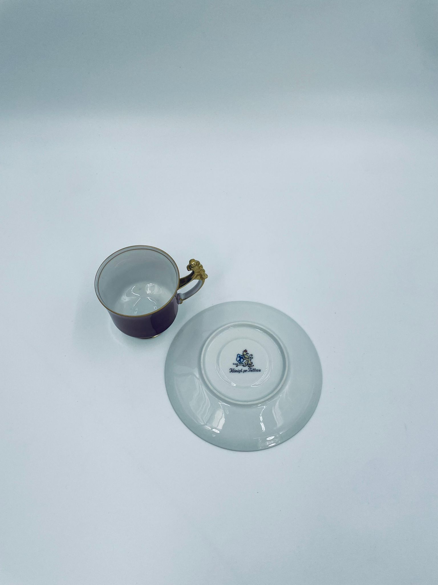 Zestaw śniadaniowy Filiżanka kolekcjonerska Royal Königl Tettau - Image 10