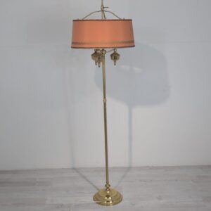 Stylish 1970s vintage style brass floor lamp