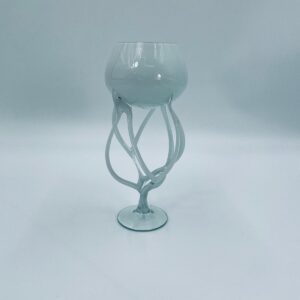Artistic jellyfish vase Krosno PRL