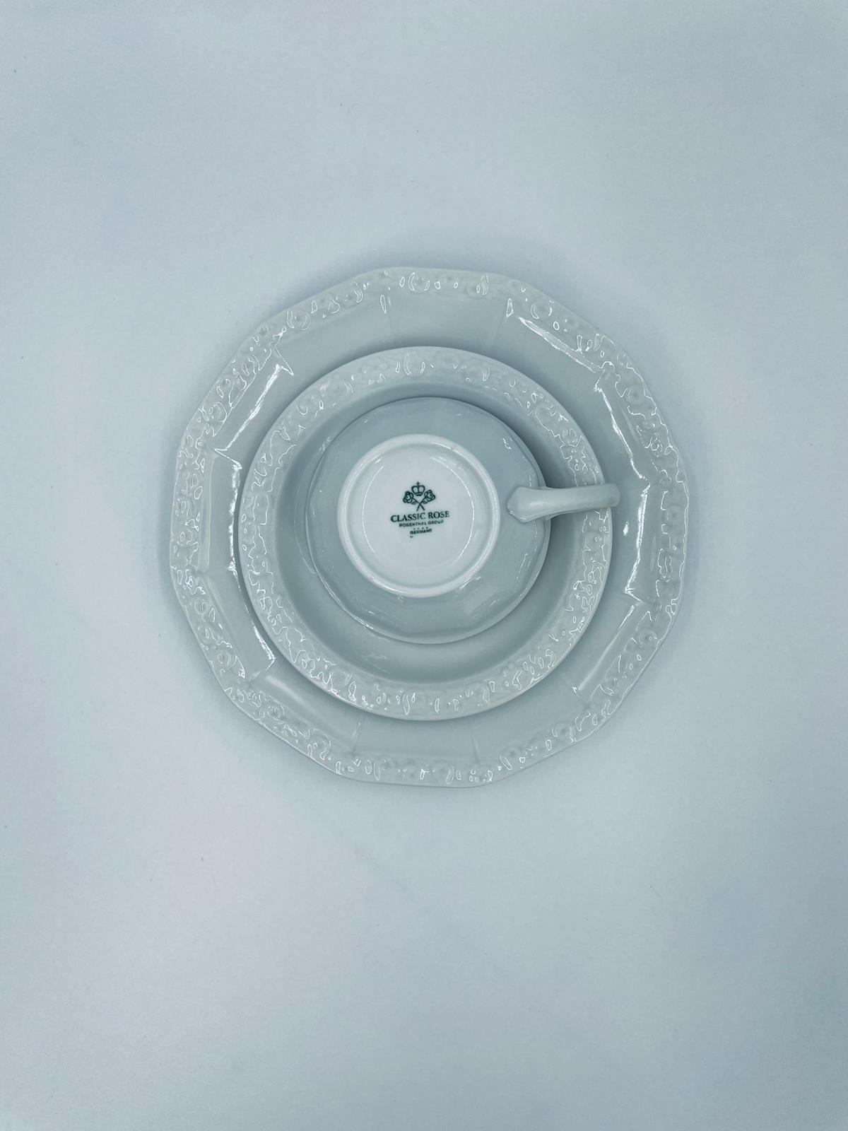 Zestaw śniadaniowy Filiżanka kolekcjonerska Rosenthal Biała Maria - Image 6