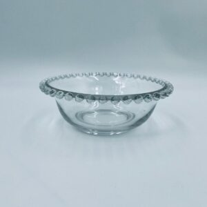 Vintage crystal bowl, salad bowl
