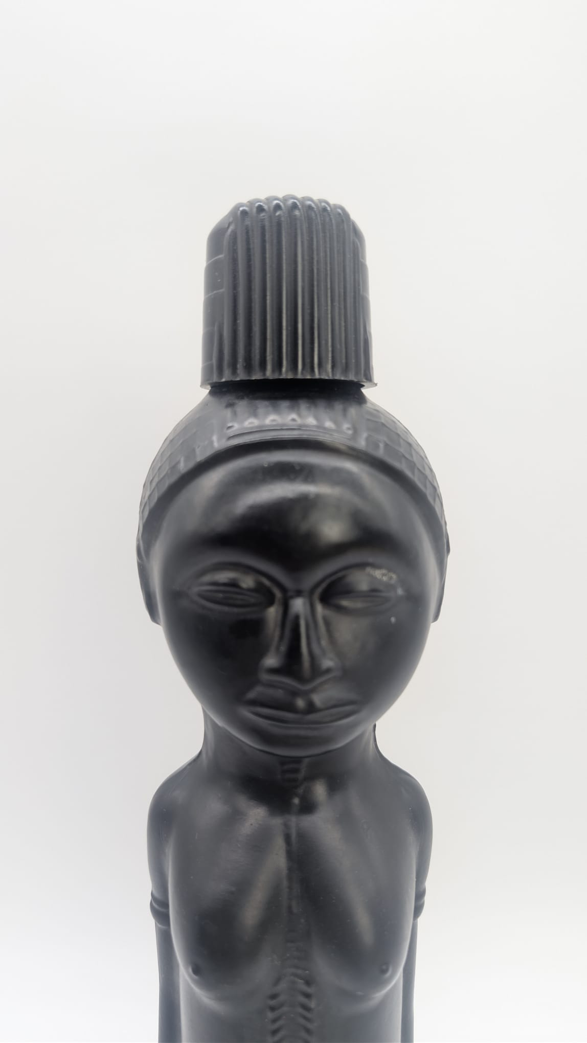 Butelka, karafka po hiszpańskim likierze Morey "VUDU" afrykańska dama - Image 3