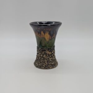 Vintage glazed ceramic vase