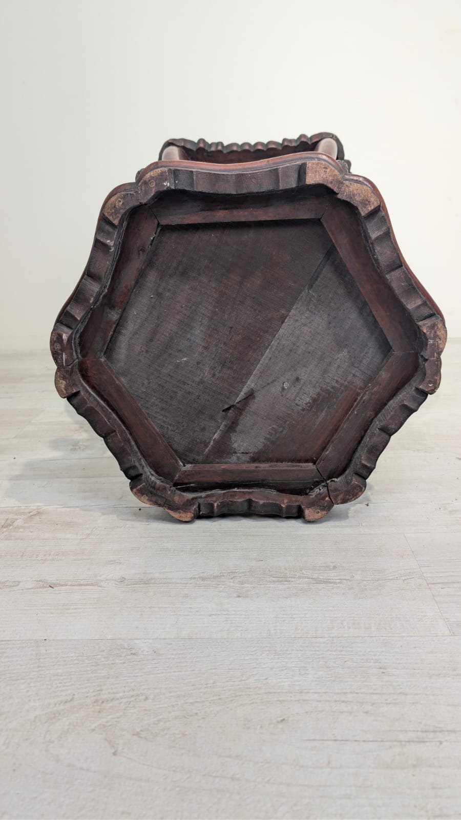 Stolik postument z marmurem Chiny początek XX wieku - obrazek 9