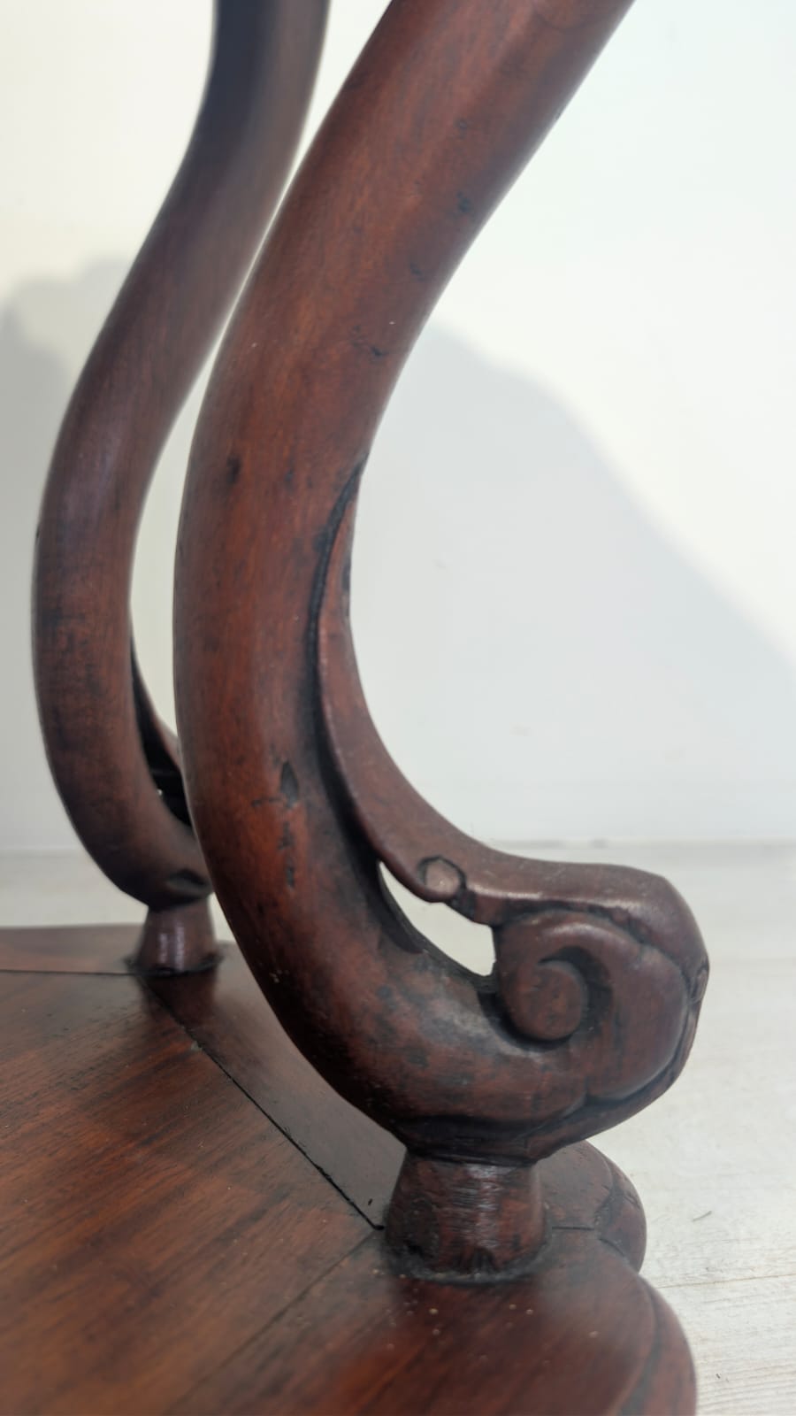 Stolik postument z marmurem Chiny początek XX wieku - obrazek 17