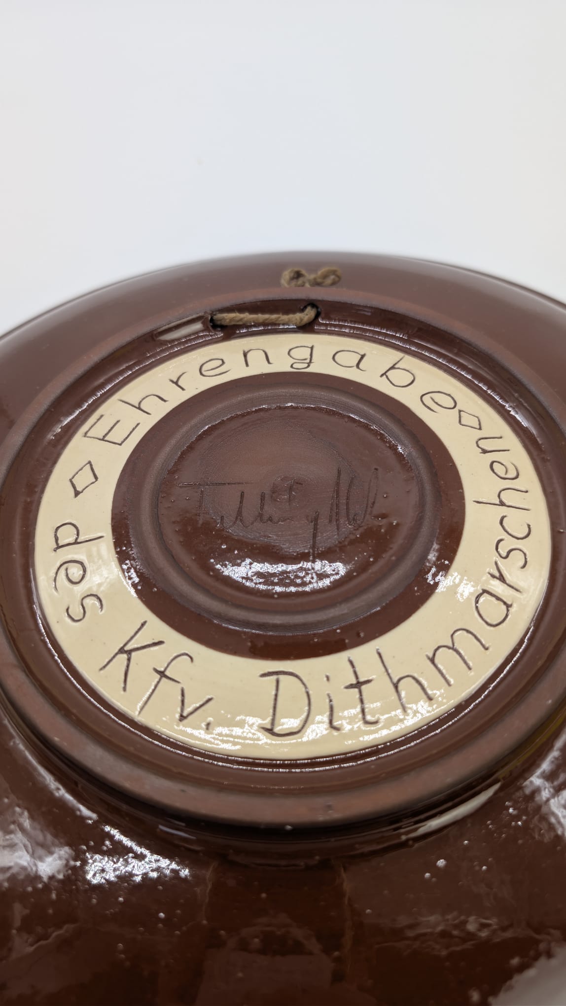 Talerz ceramiczna z herbem Ehrengabe AMT Kirchspiel Tellingstedt - Image 12