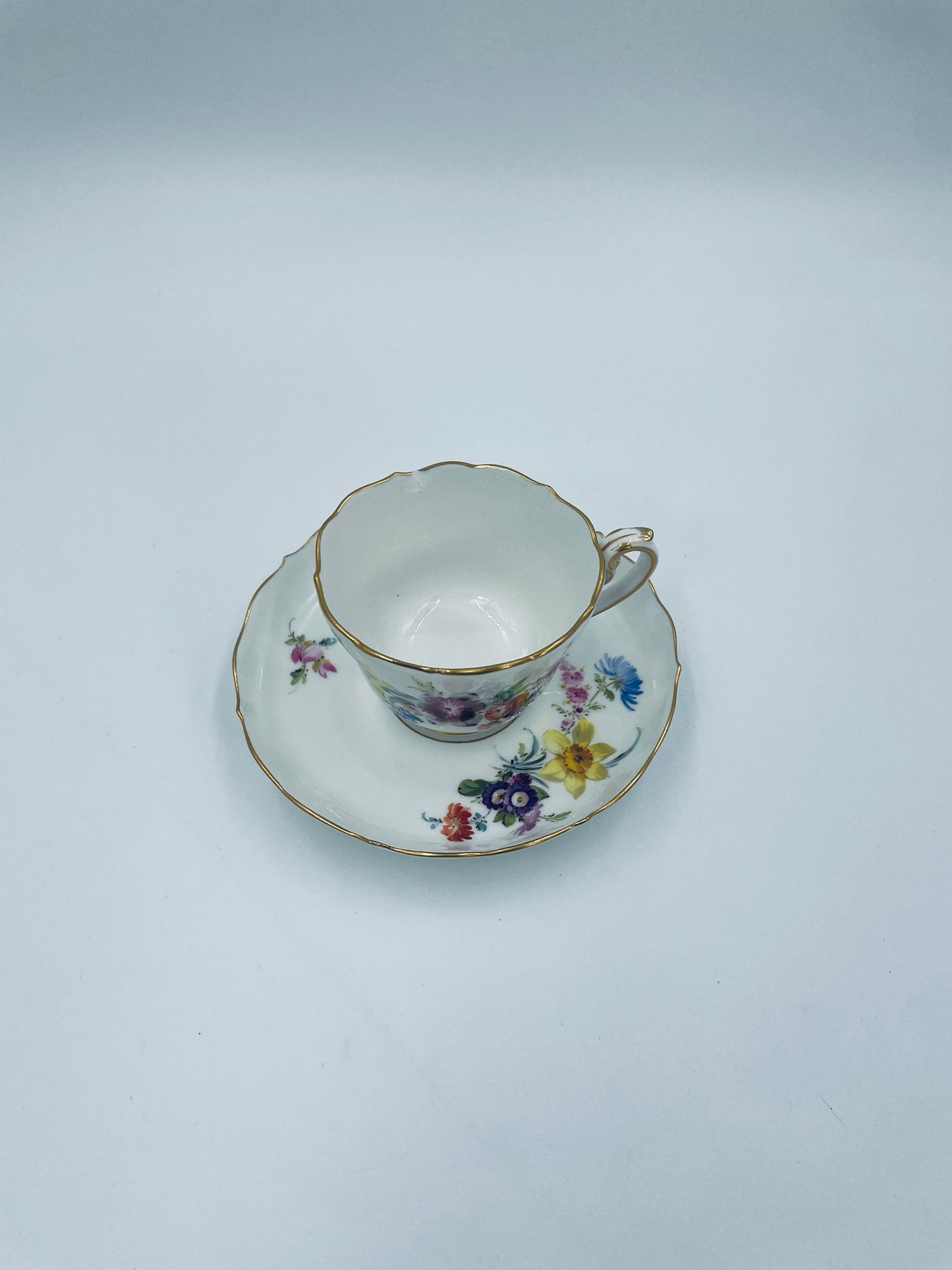 Zestaw śniadaniowy Filiżanka kolekcjonerska porcelanowa Miśnia - Image 3