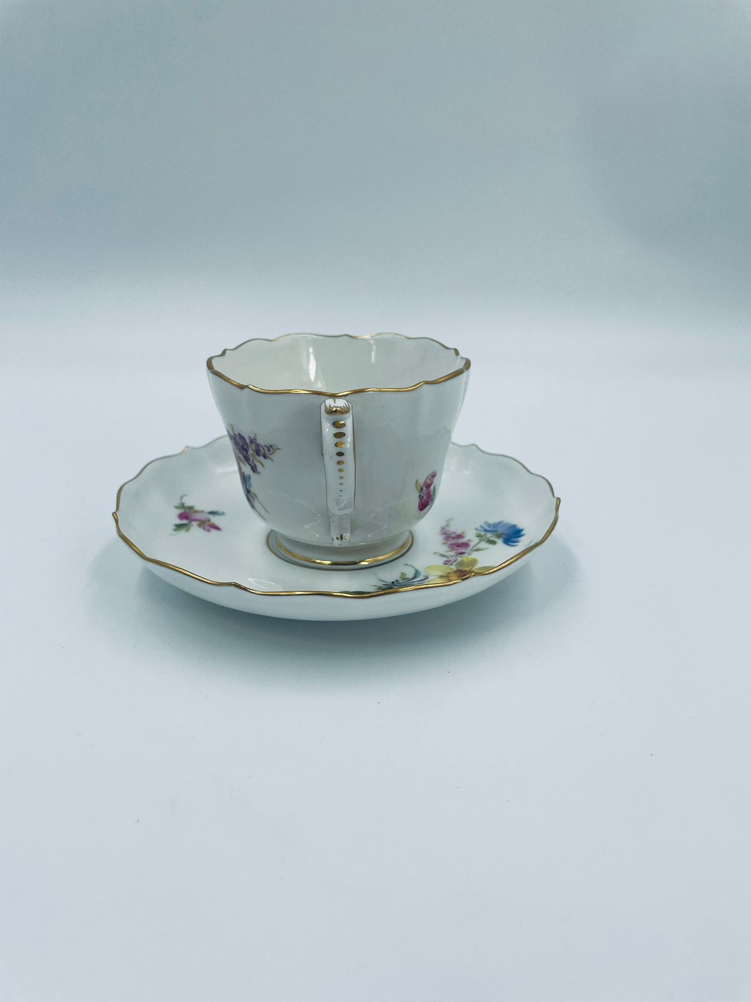 Zestaw śniadaniowy Filiżanka kolekcjonerska porcelanowa Miśnia - Image 4