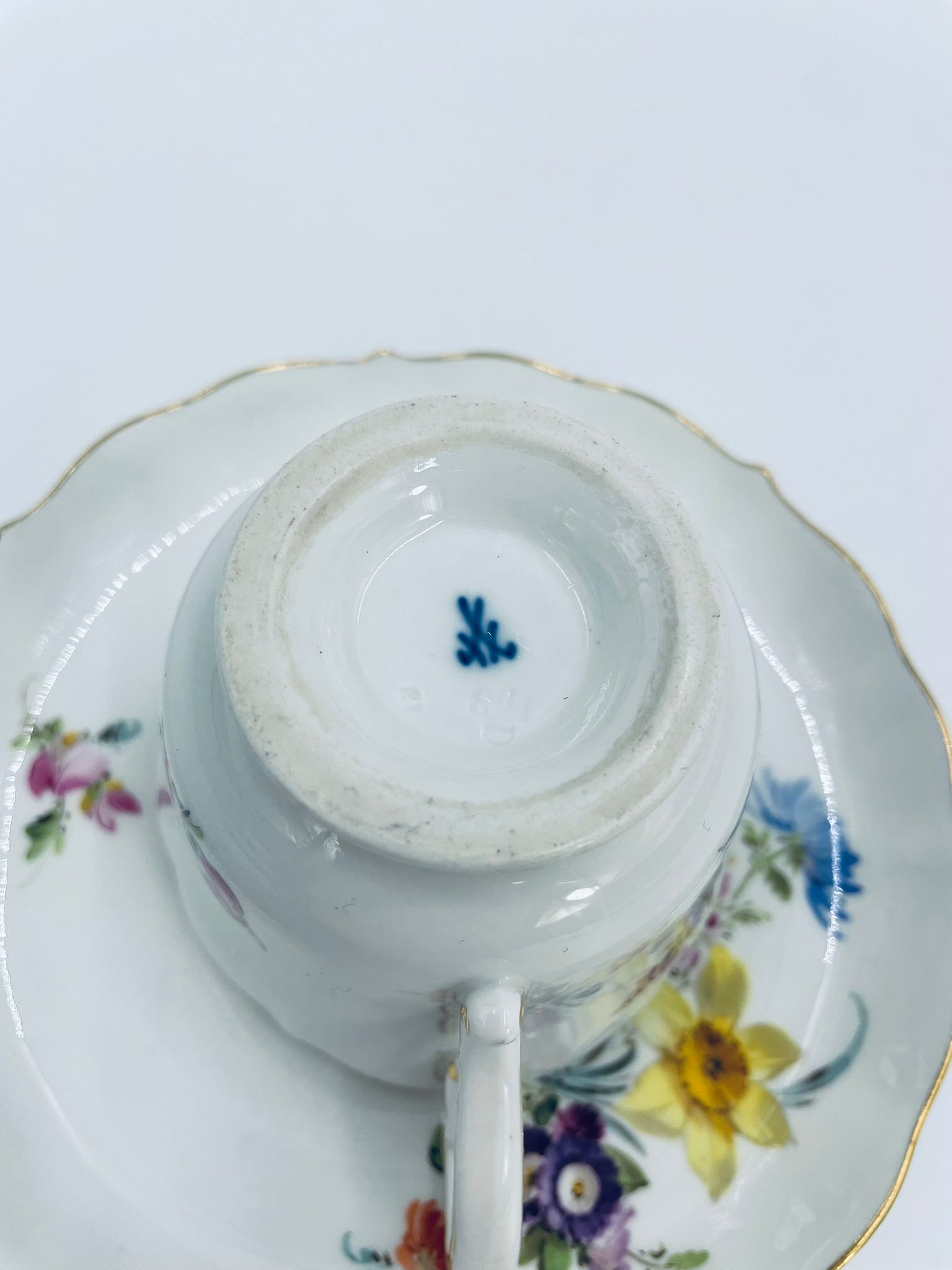 Zestaw śniadaniowy Filiżanka kolekcjonerska porcelanowa Miśnia - Image 8