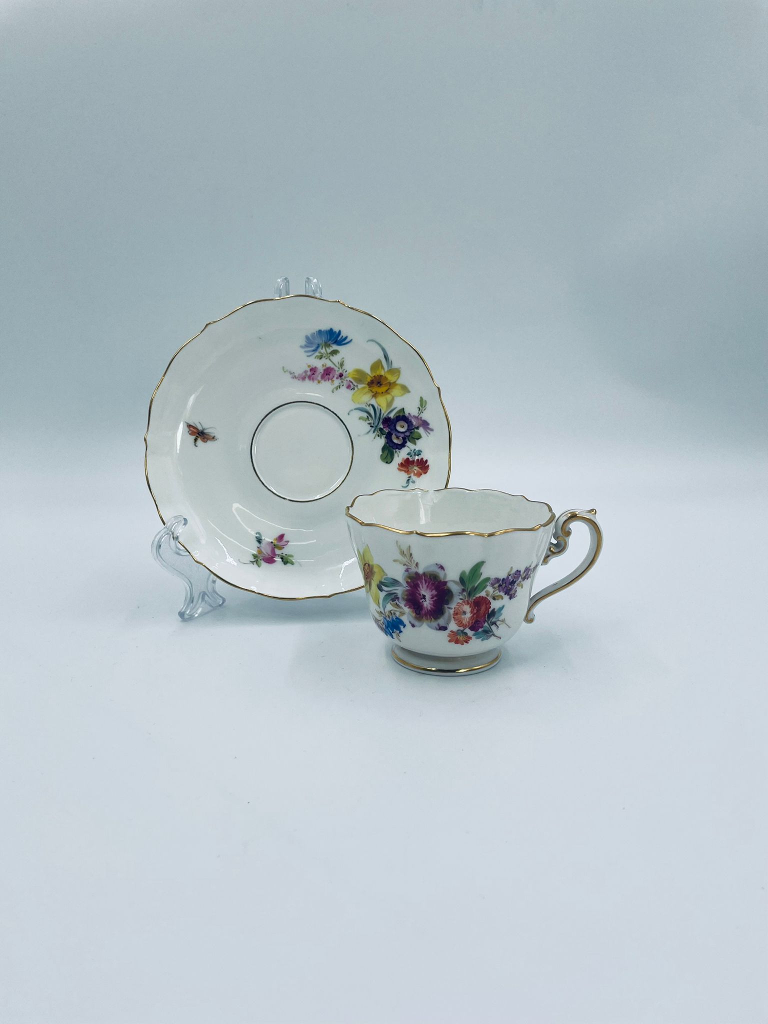 Zestaw śniadaniowy Filiżanka kolekcjonerska porcelanowa Miśnia - Image 7