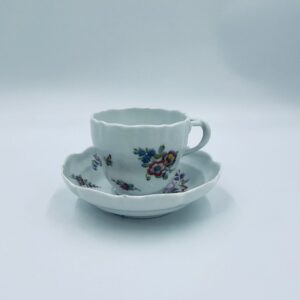 Zestaw śniadaniowy Filiżanka kolekcjonerska porcelanowa Miśnia