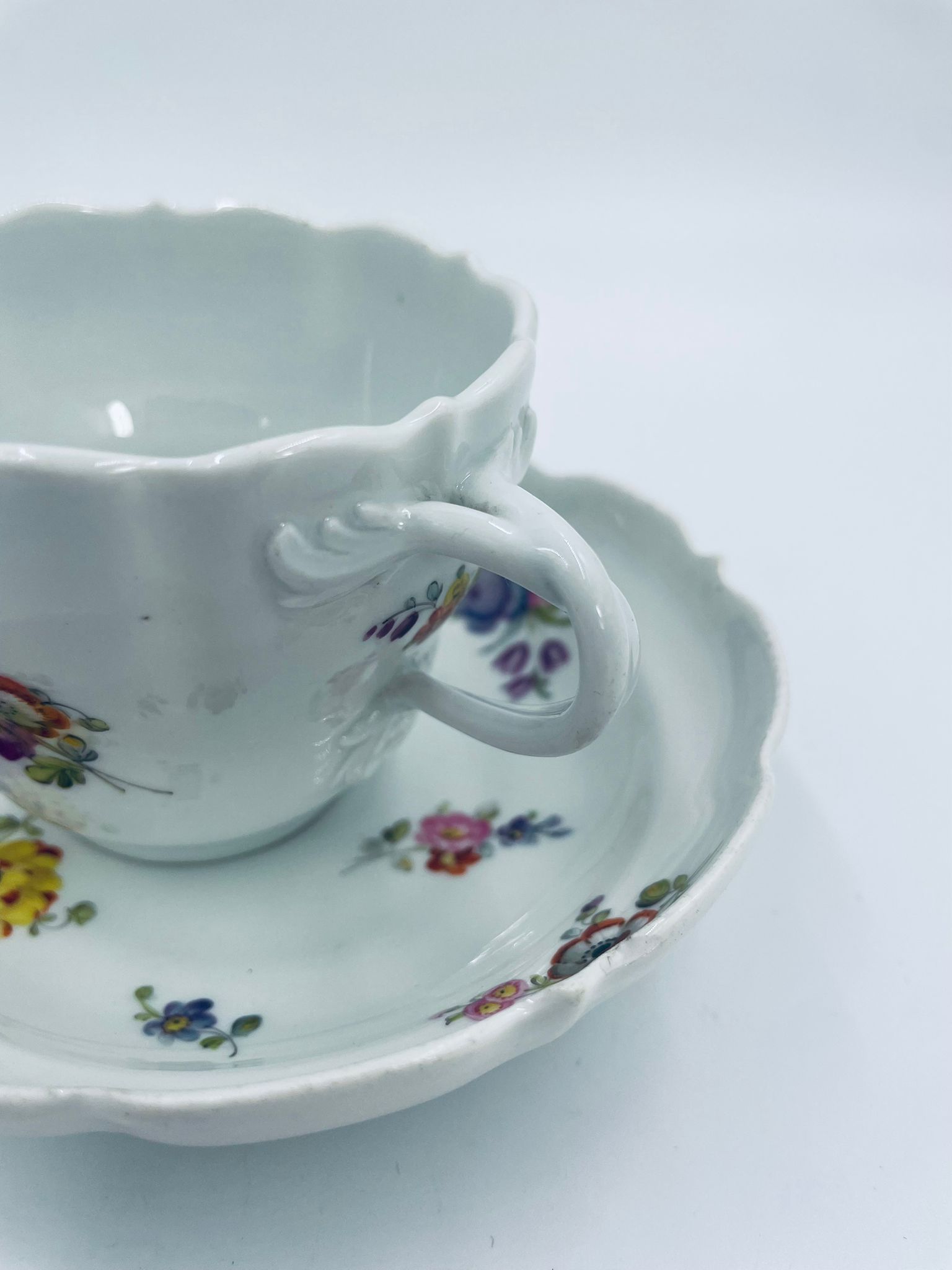 Zestaw śniadaniowy Filiżanka kolekcjonerska porcelanowa Miśnia - Image 6