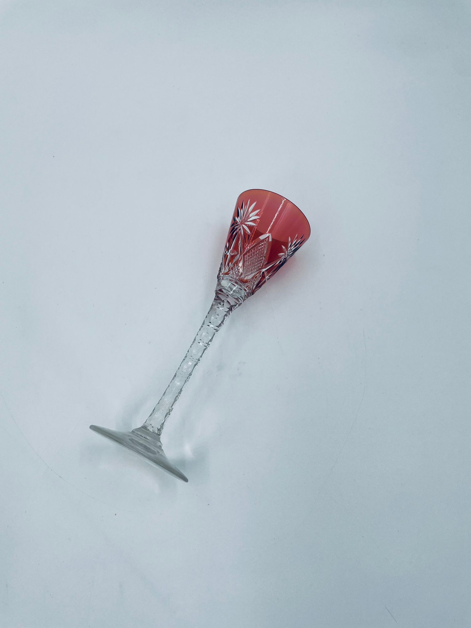 Antyczny kieliszek do likieru St Louis Nelly - obrazek 7