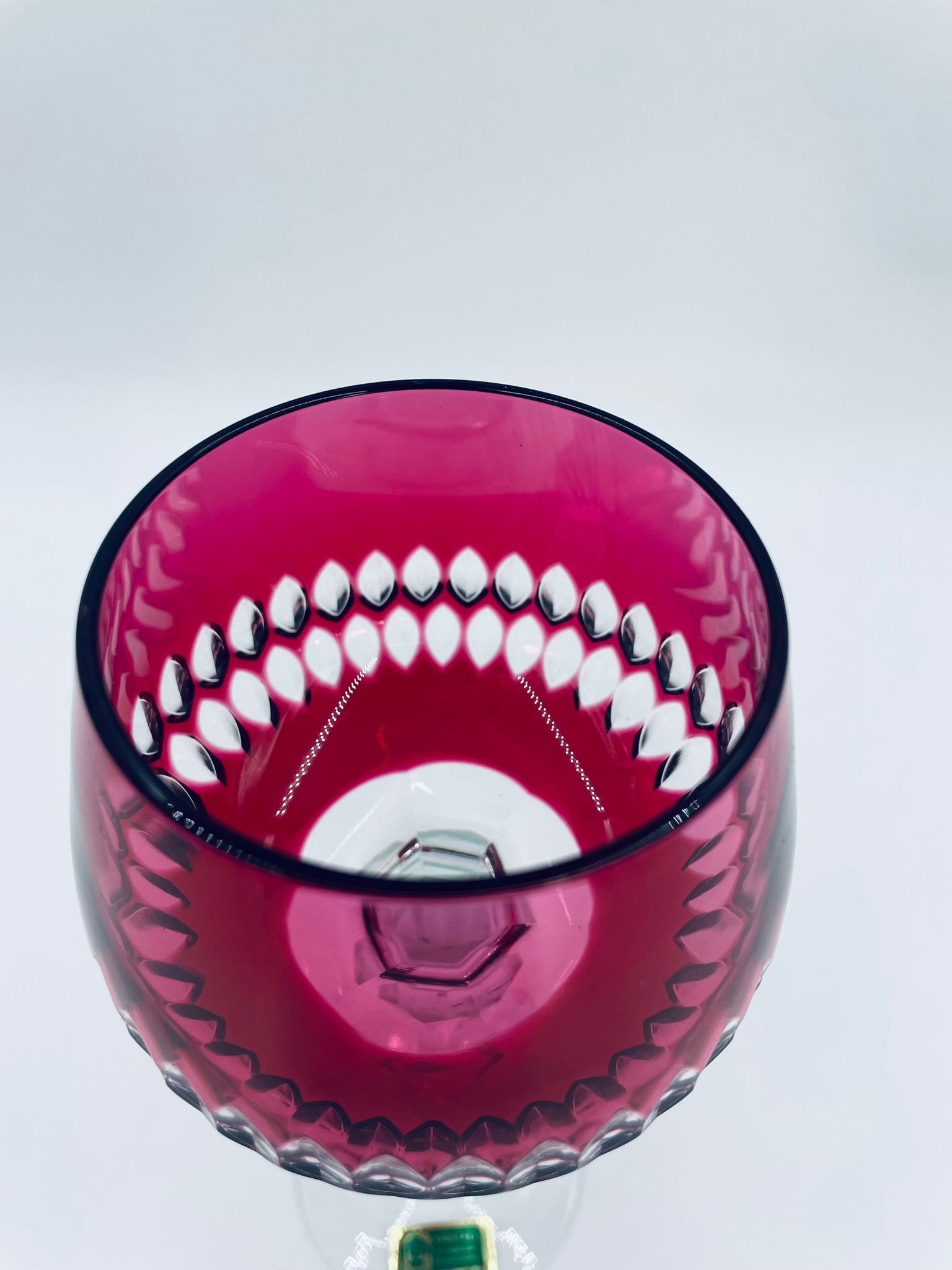 Antyczny kieliszek kryształowy Lousitzer Kristallglas GDR - obrazek 4