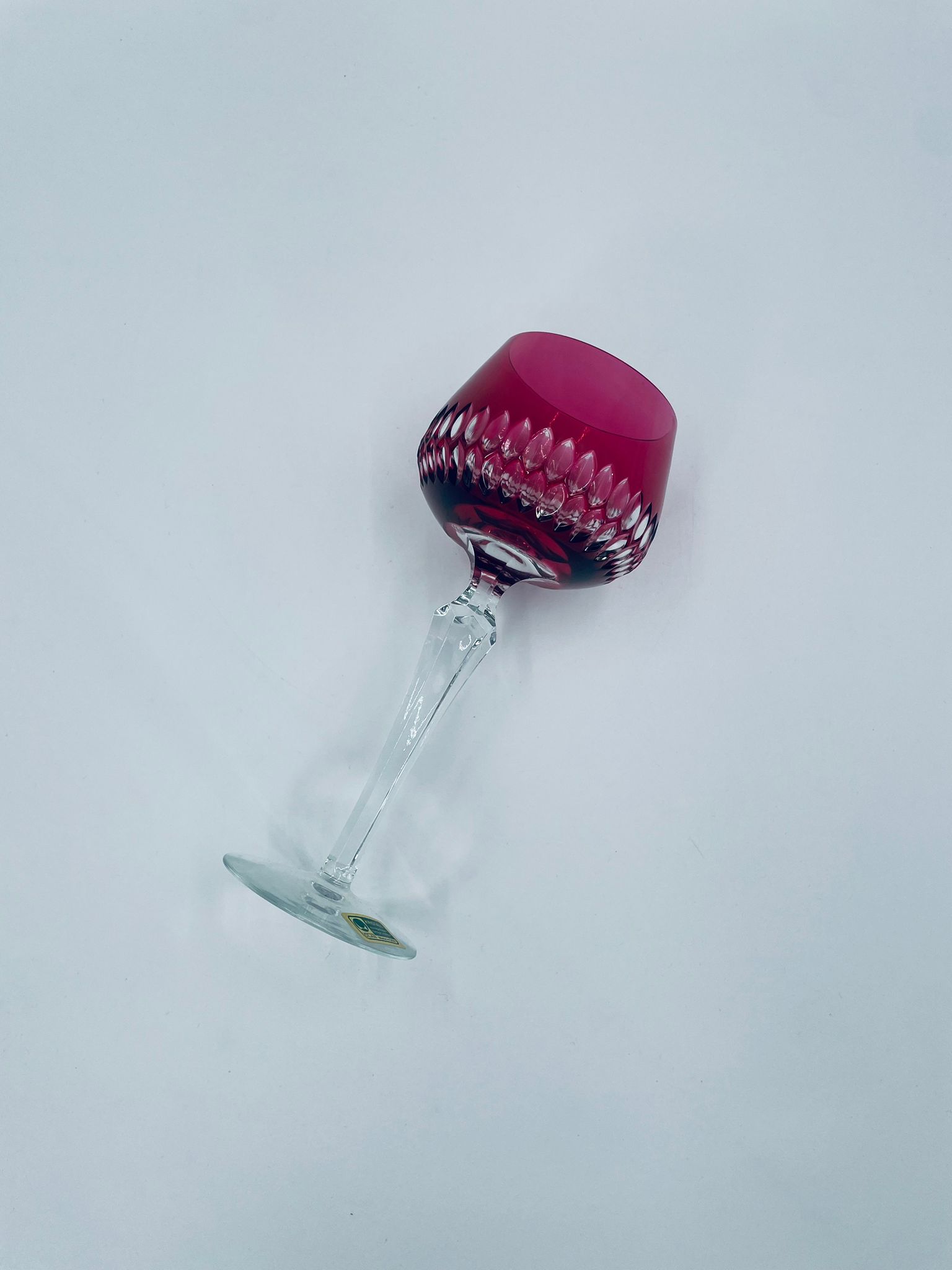 Antyczny kieliszek kryształowy Lousitzer Kristallglas GDR - obrazek 5