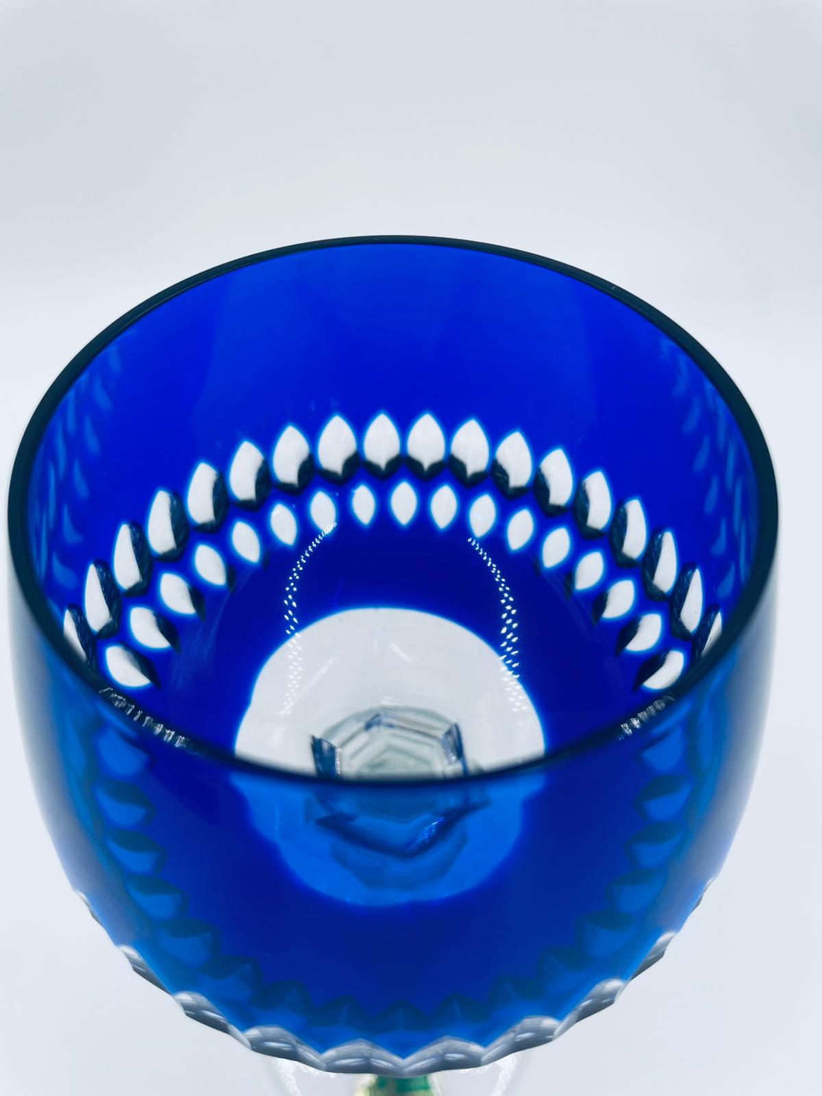 Antyczny kieliszek kryształowy Lousitzer Kristallglas GDR - Image 5