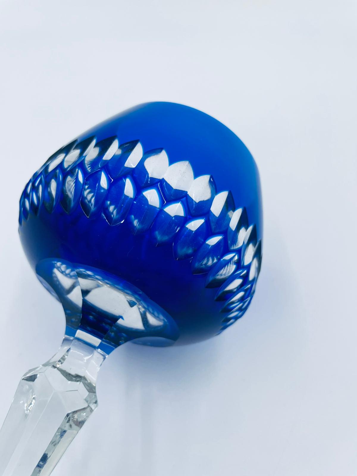 Antyczny kieliszek kryształowy Lousitzer Kristallglas GDR - Image 6