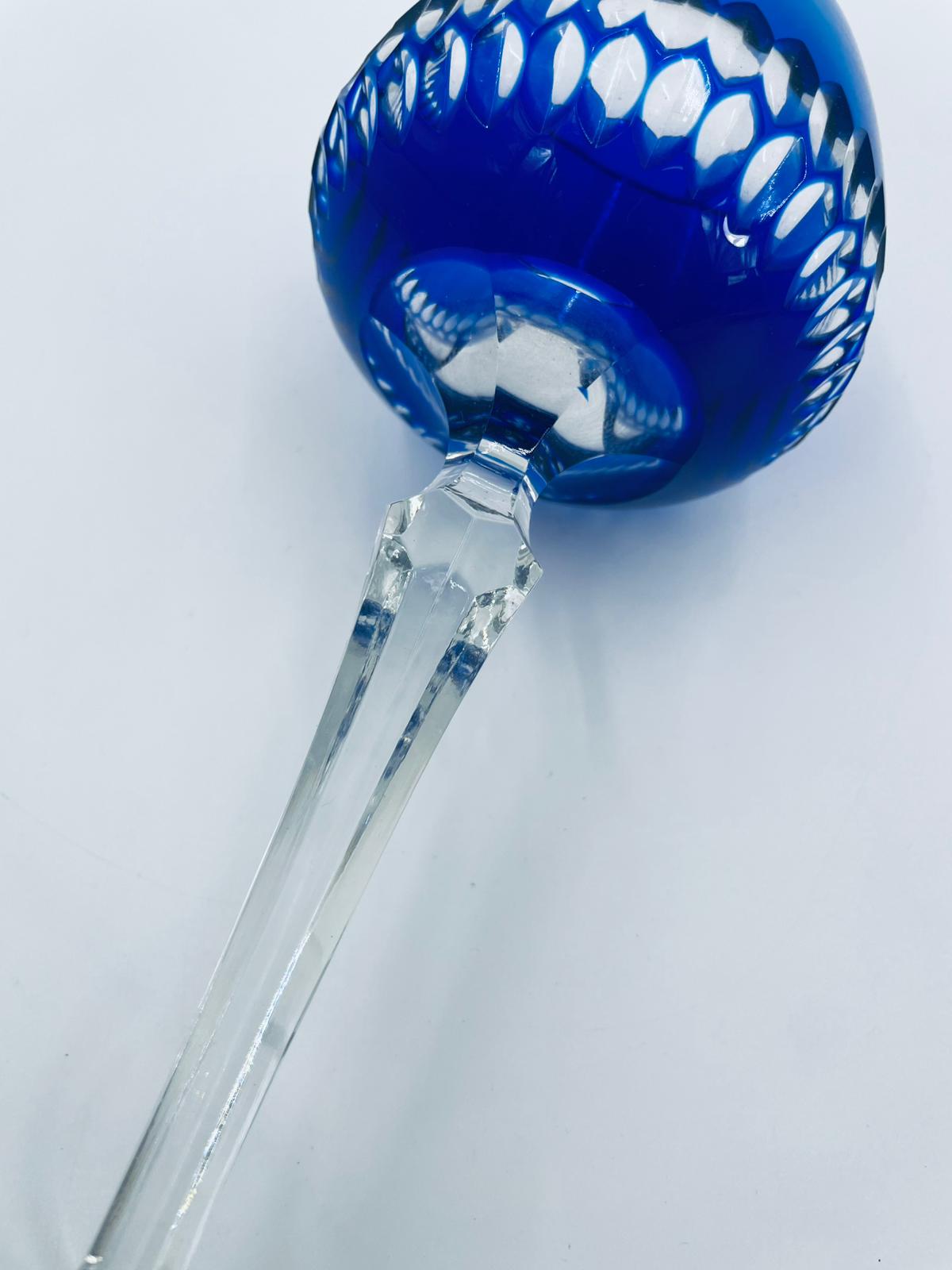 Antyczny kieliszek kryształowy Lousitzer Kristallglas GDR - Image 7