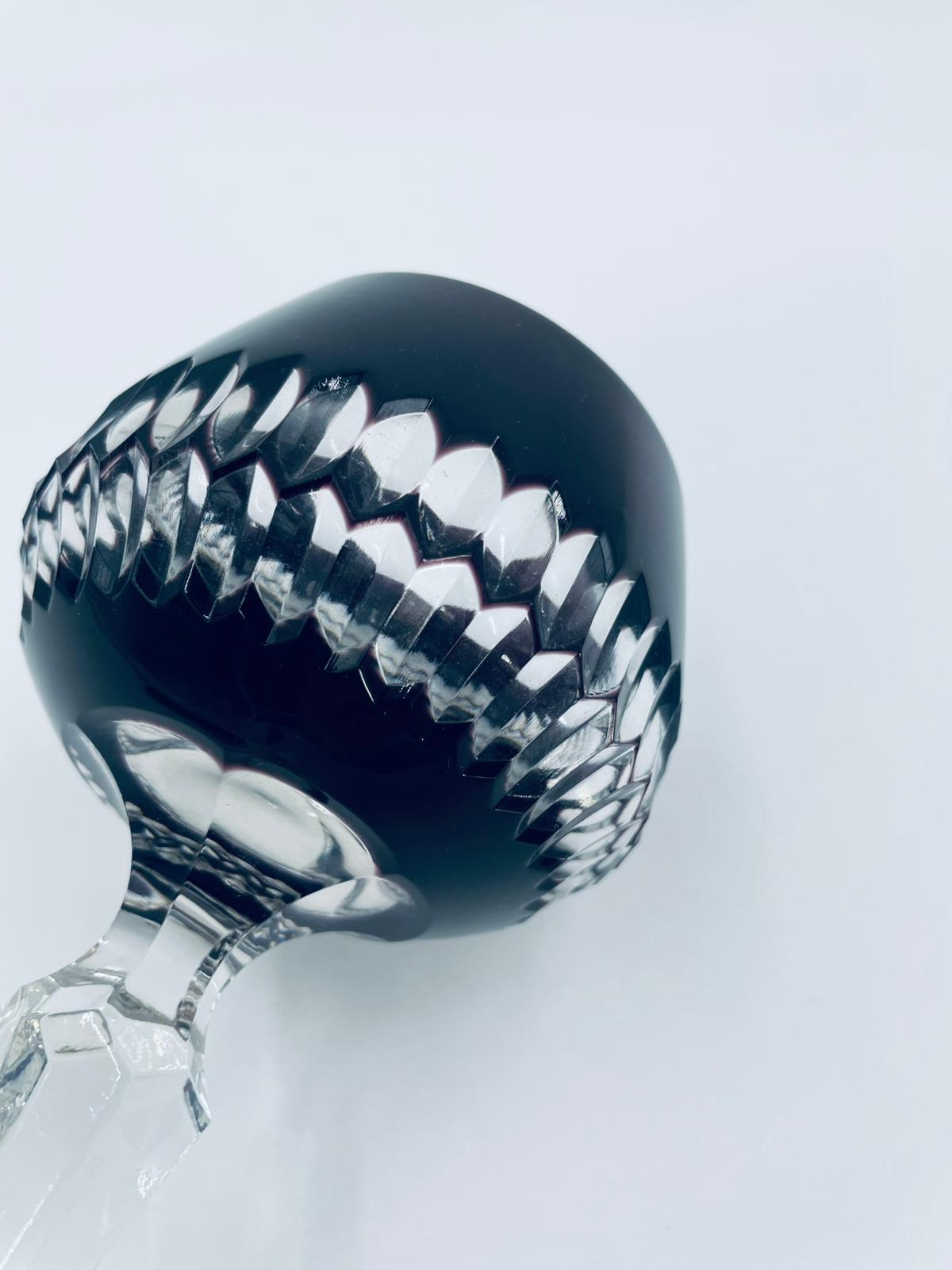 Antyczny kieliszek kryształowy Lousitzer Kristallglas GDR - Image 6