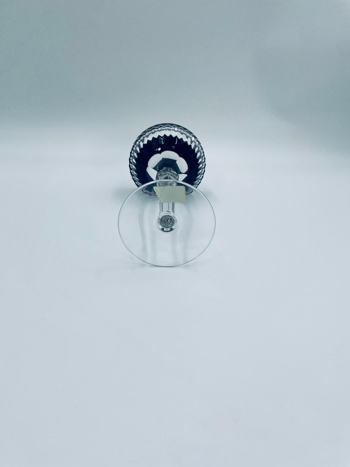 Antyczny kieliszek kryształowy Lousitzer Kristallglas GDR - Image 8