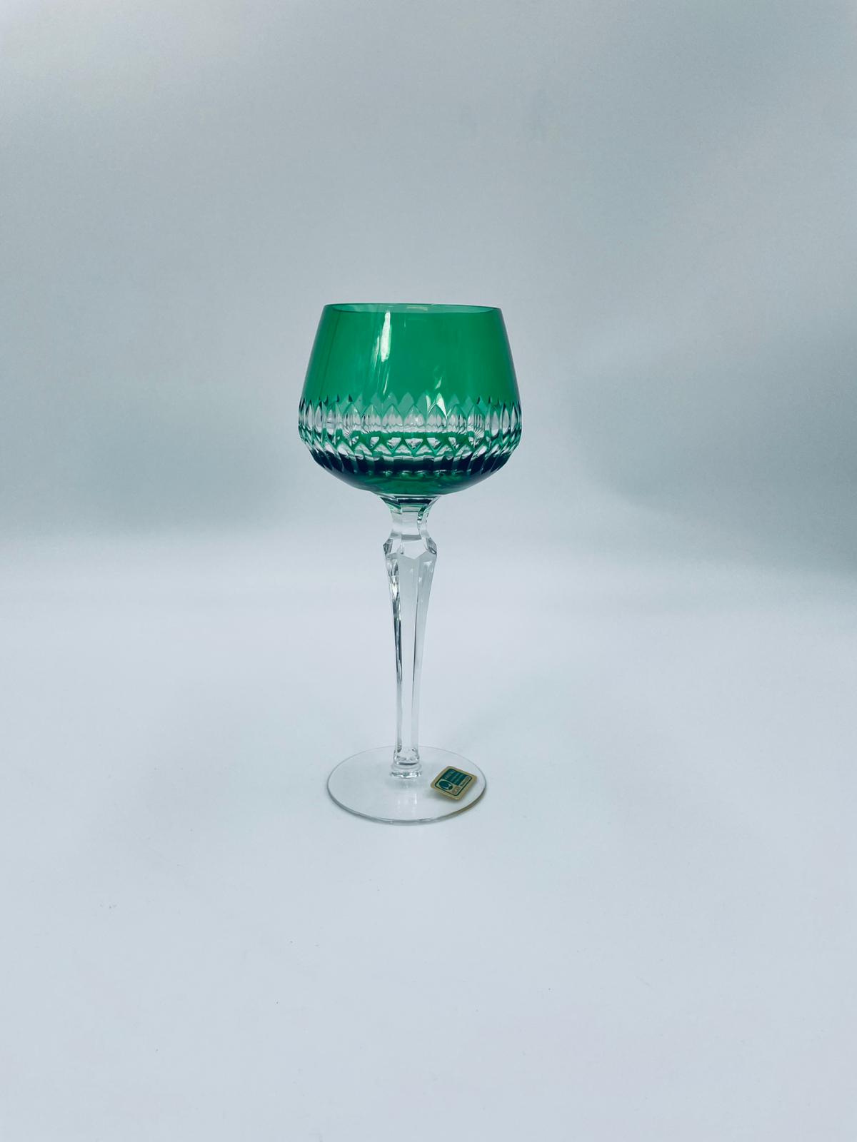 Antyczny kieliszek kryształowy Lousitzer Kristallglas GDR - Image 2