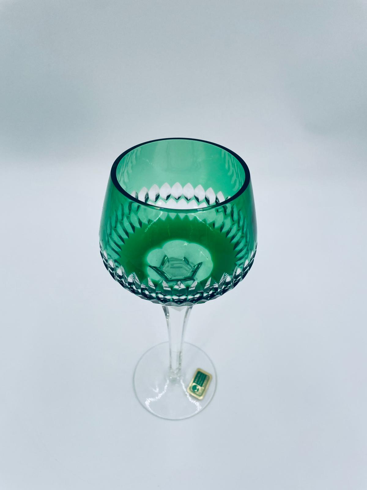 Antyczny kieliszek kryształowy Lousitzer Kristallglas GDR - Image 4