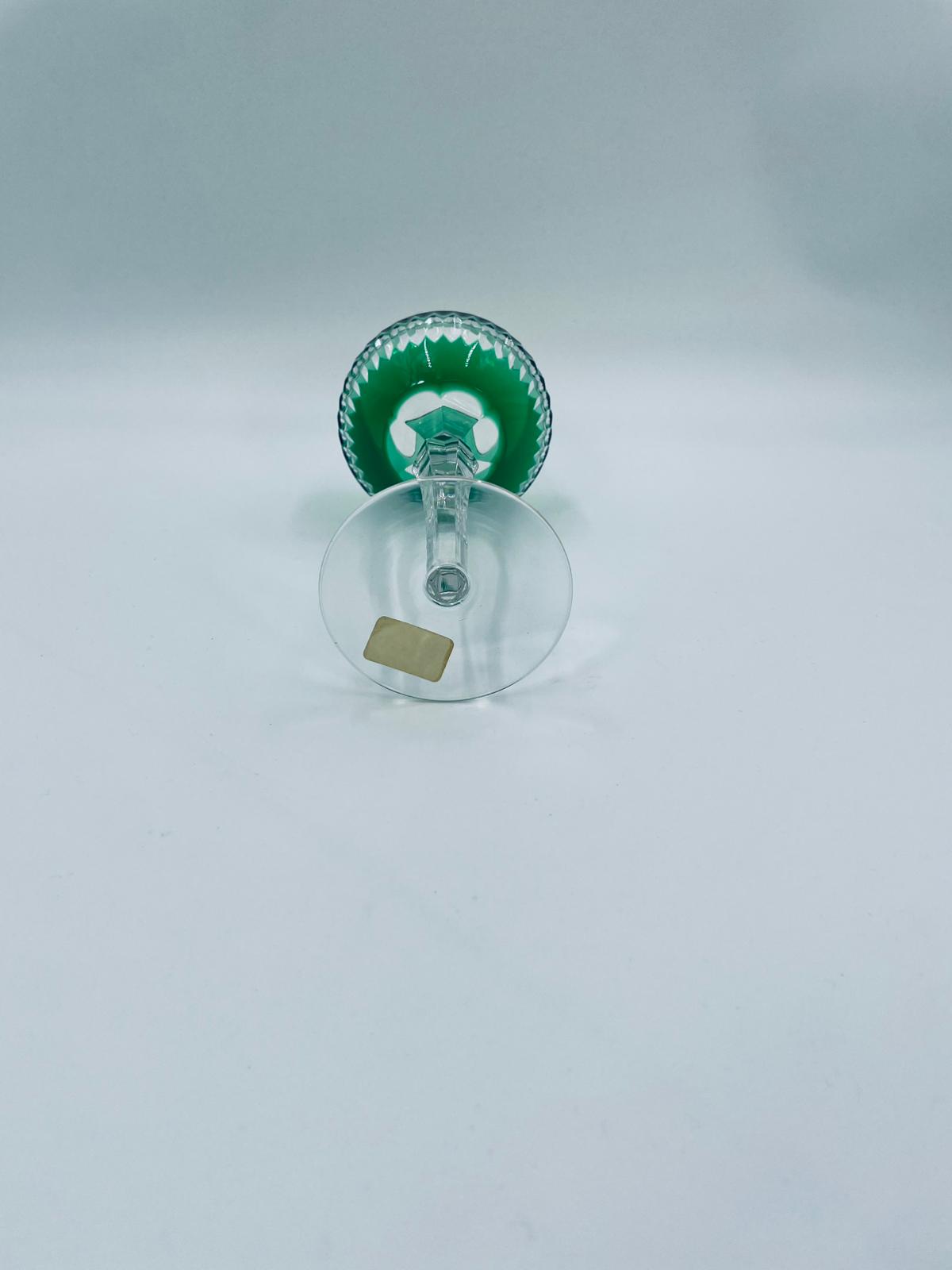 Antyczny kieliszek kryształowy Lousitzer Kristallglas GDR - Image 8