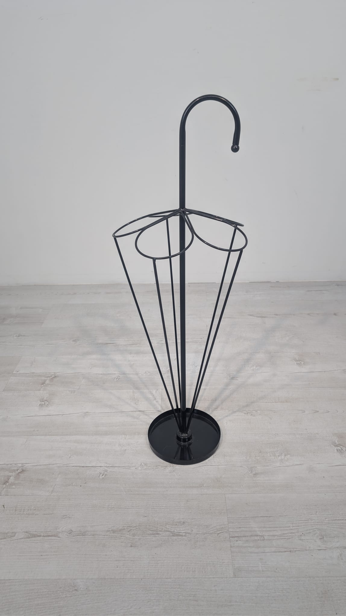 Parasolnik, stojak metalowy, czarny na parasole - Image 7