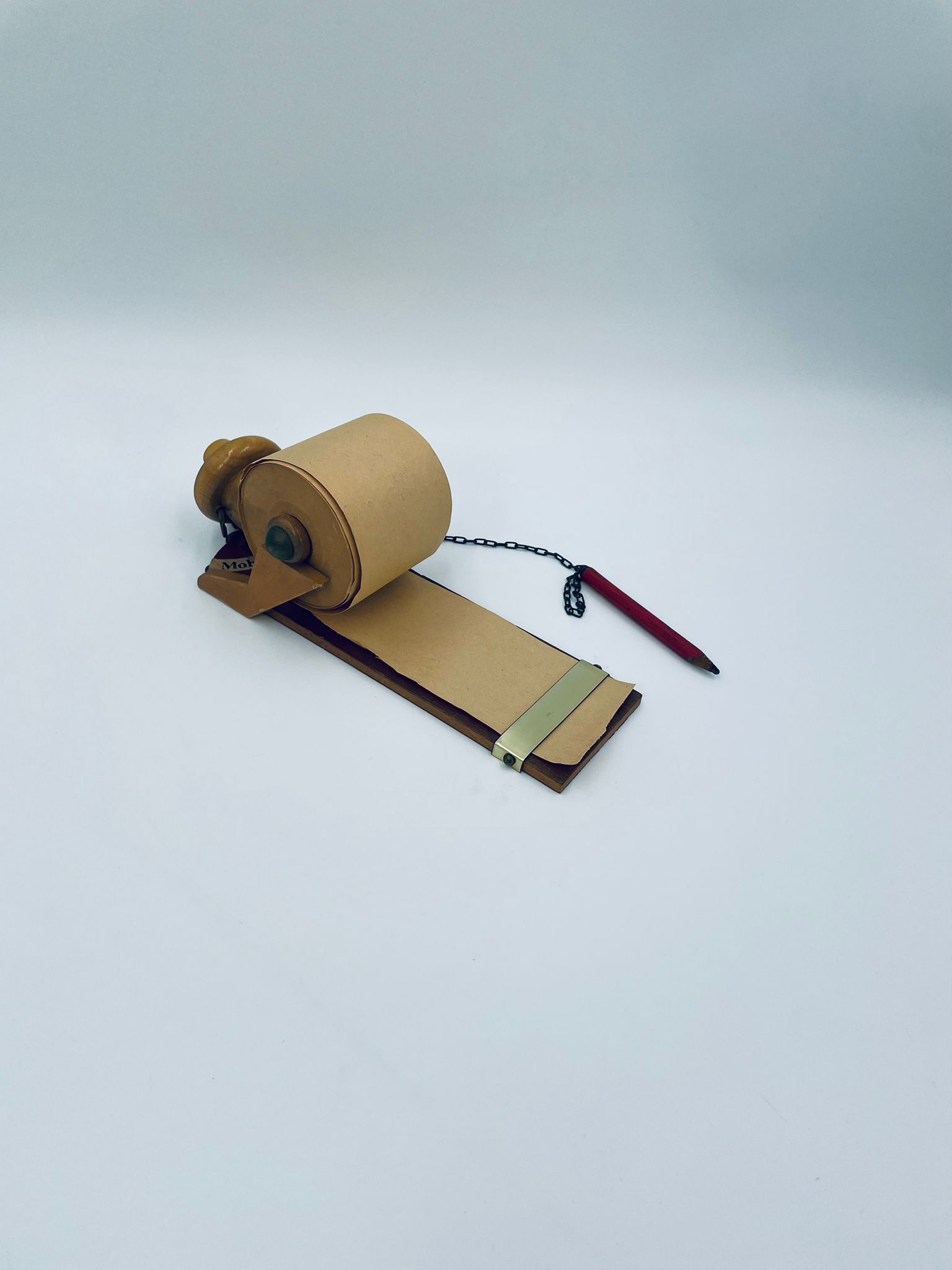 Drewniany Uchwyt ścienny na rolkę papieru Vintage - obrazek 5