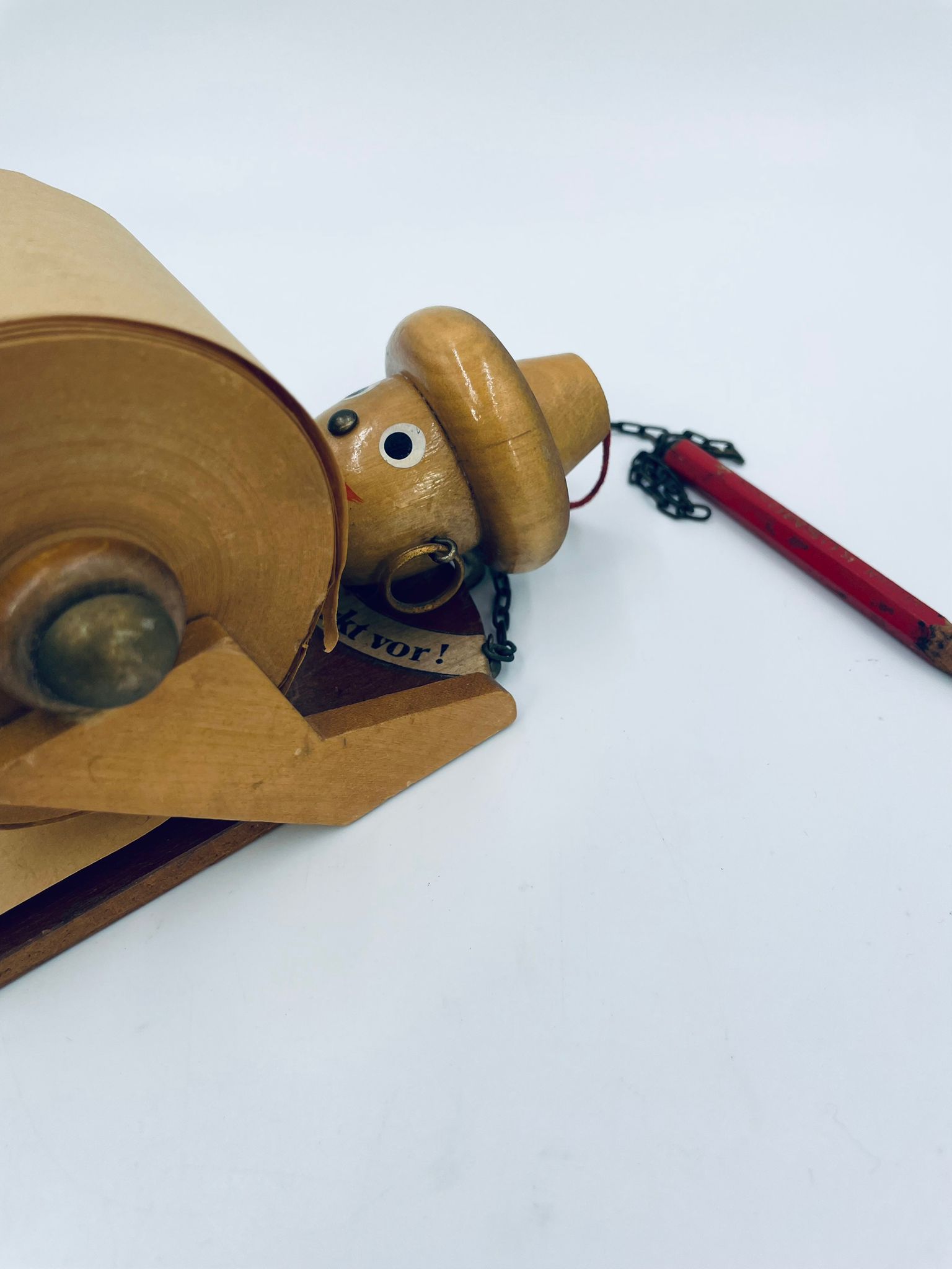 Drewniany Uchwyt ścienny na rolkę papieru Vintage - obrazek 9