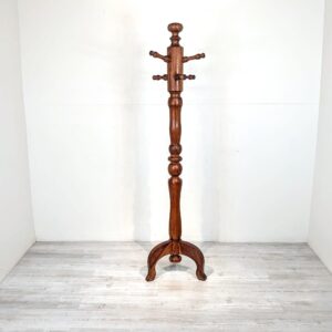 Duży wieszak  z litego drewna tekowego