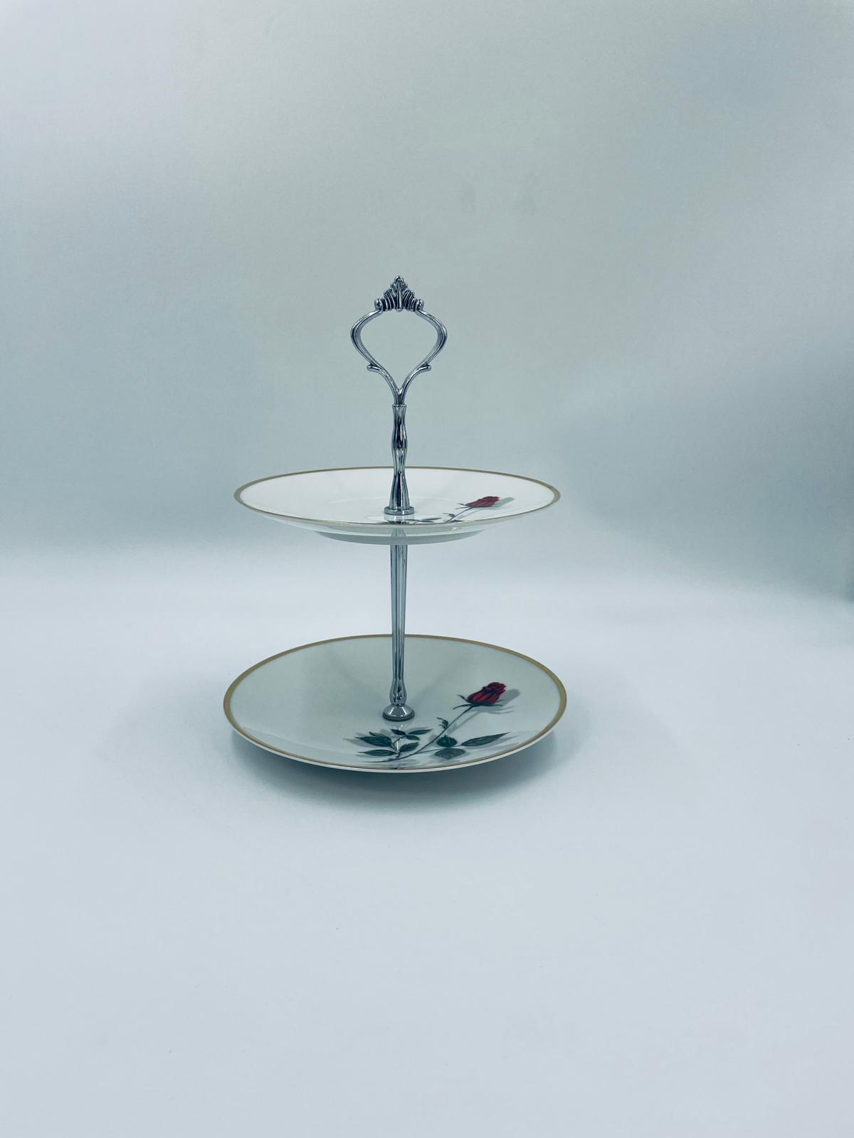 Mitterteich Bavaria two-tier decorative platter