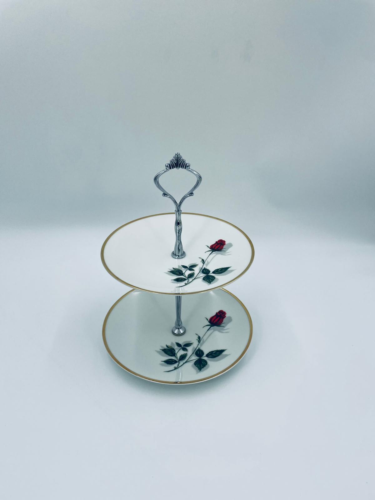 Patera dwupoziomowa dekoracyjna Mitterteich Bavaria - Image 3