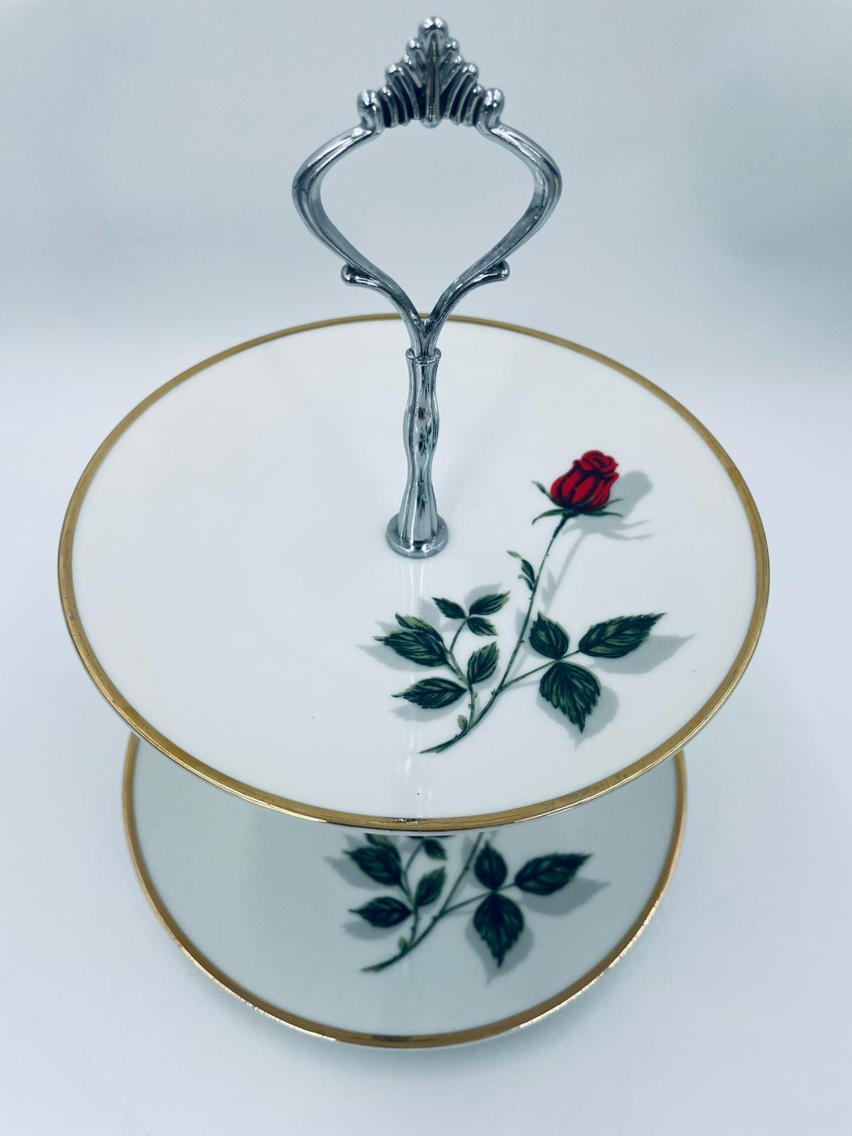 Patera dwupoziomowa dekoracyjna Mitterteich Bavaria - Image 5