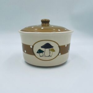 Pojemnik z pokrywą ceramiczny Vintage