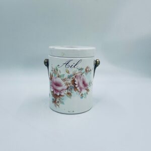 Pojemnik ceramiczny na czosnek Vintage