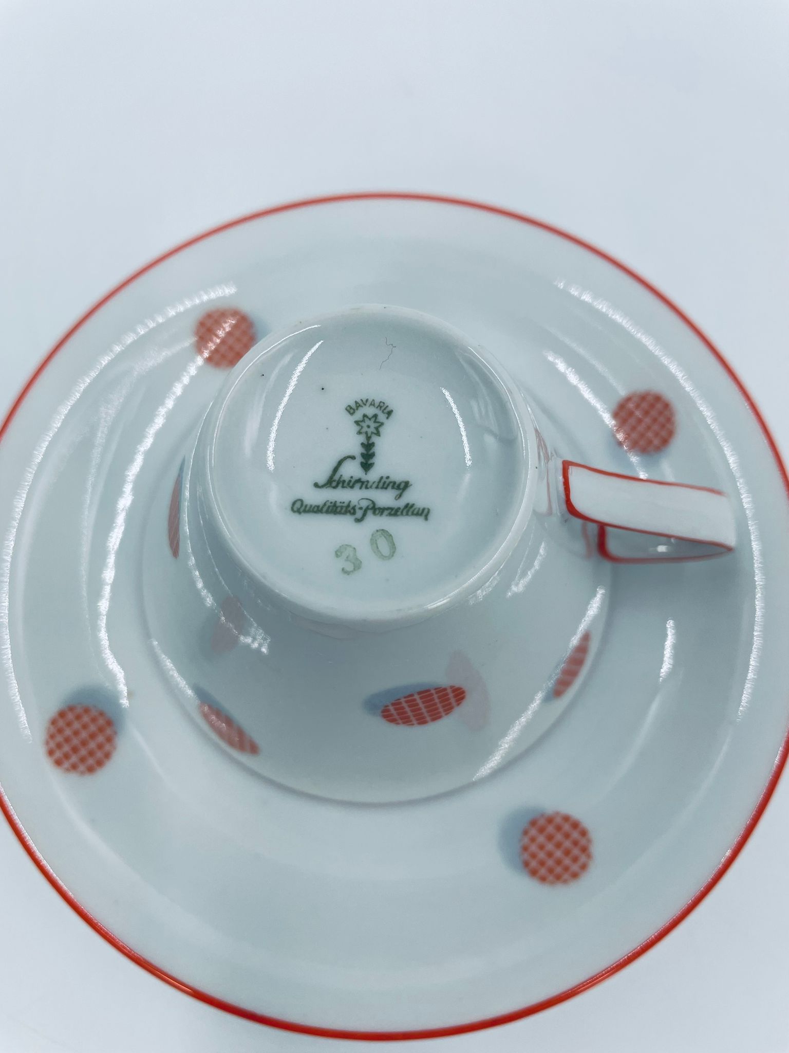 Zestaw śniadaniowy Filiżanka kolekcjonerska Schirnding Qualitats Bavaria - Image 10
