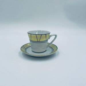 Vintage porcelain collector's breakfast cup set
