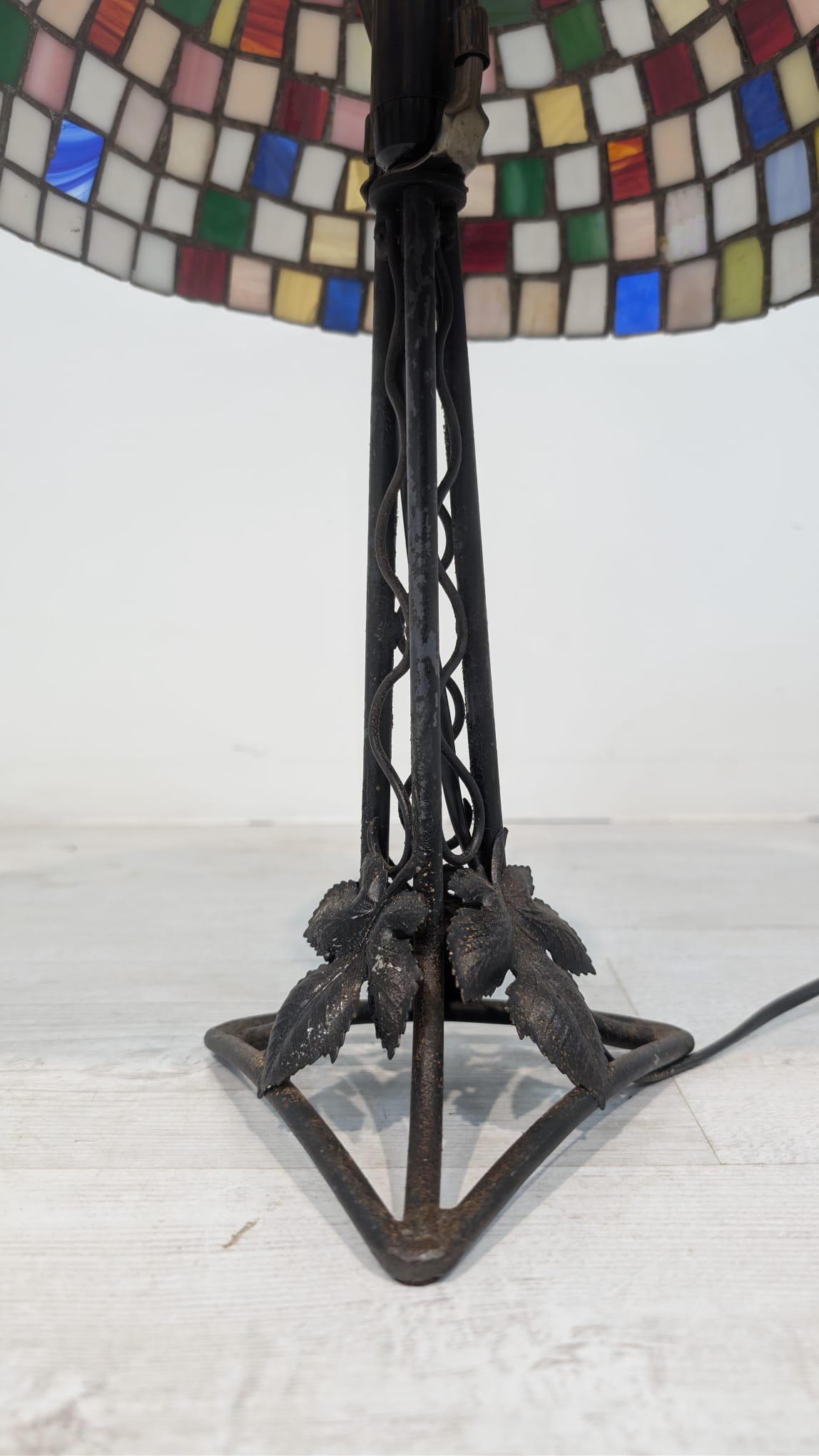 Lampka stołowa, nocna w stylu Tiffany witrażowa mozajkowa - Image 11